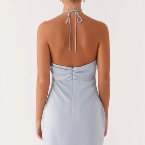 Peppermayo Cecelia Blue Mini Halter Dress - Picture 2 of 6